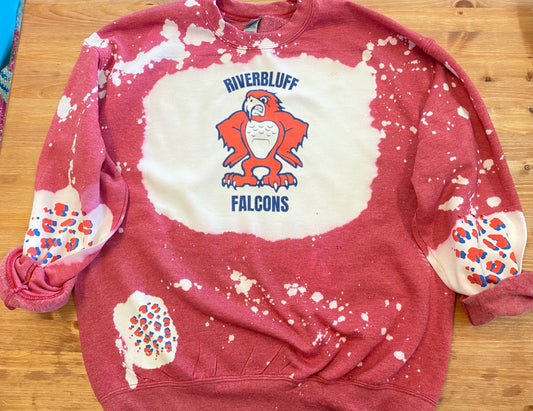 River bluff Crew neck Bleach tee